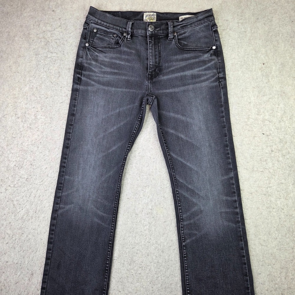 Moonshine Spirit Jeans Men's 33x34 120 Proof Slim Straight Bootcut Whiskered